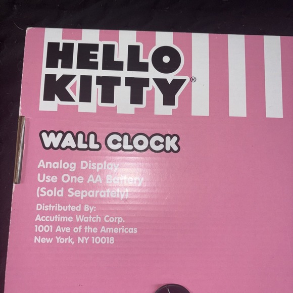 New Sanrio Hello Kitty Wall Clock Analog 15" Face Pink Metallic Rose‎ Gold Frame - Picture 6 of 8